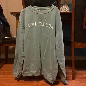 Chi Omega Comfort Colors Pullover